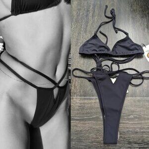 NWT Tropic of C | Praia top and Sculpting Gia bottom in Black